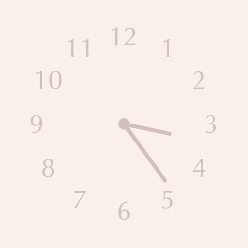 Neutral powder pink widget Часовник Идеи за джаджи[u0O2RQTPiZNbA1VyjJmU]