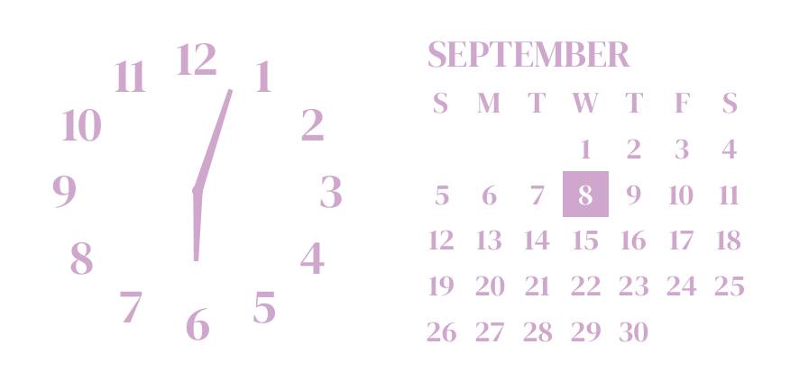 Purple pink vintage widget ساعة أفكار القطعة[VtP08kYzGTkKJA6FzQG8]