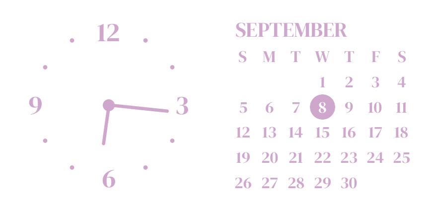 Purple pink vintage widget ساعة أفكار القطعة[sI8pApKhChEUPCata3IP]