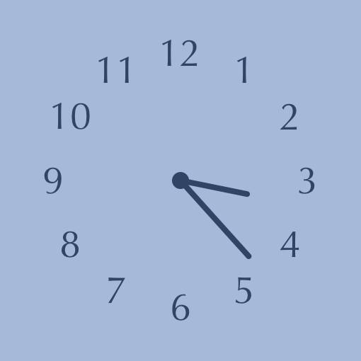 Sophisticated blue widget ساعة أفكار القطعة[A7CO2KCJJVZo0eqsmGrf]