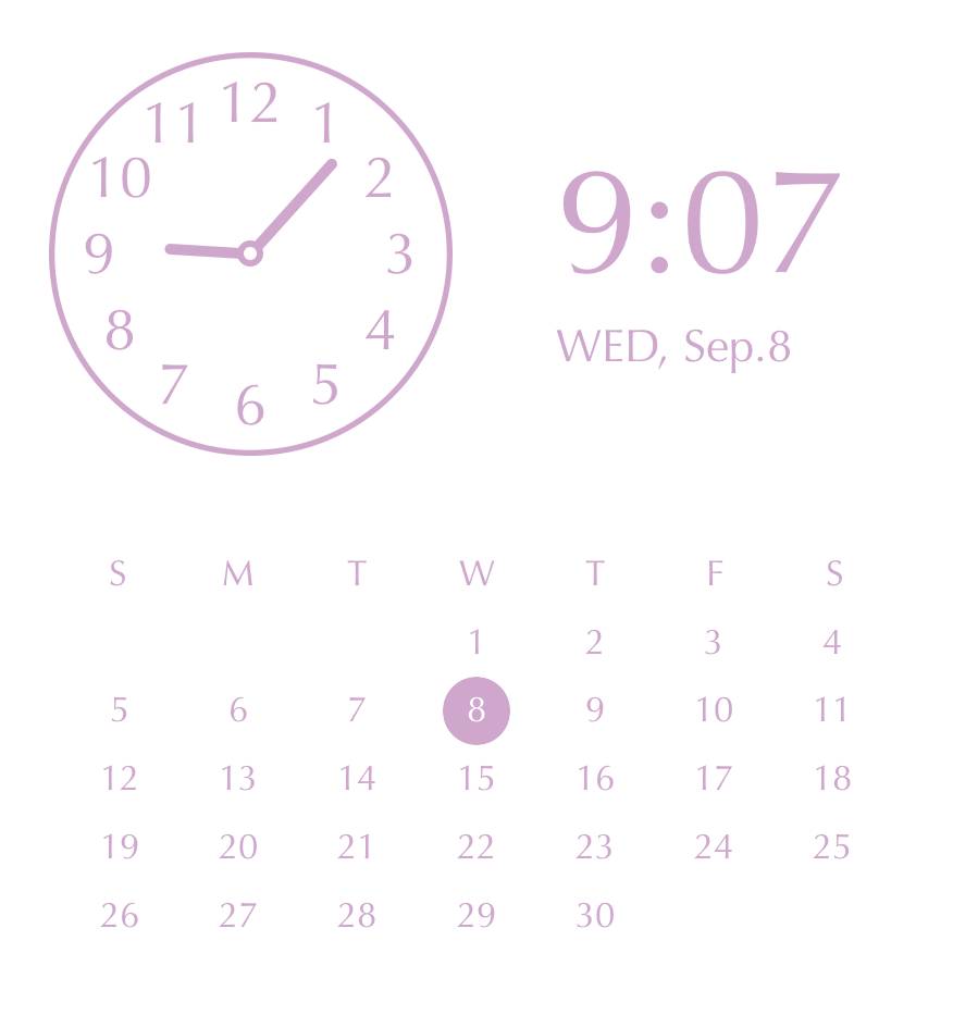 Purple pink elegant widget Uhr Widget-Ideen[E0vWt4KBUKwLIG8Zx7En]