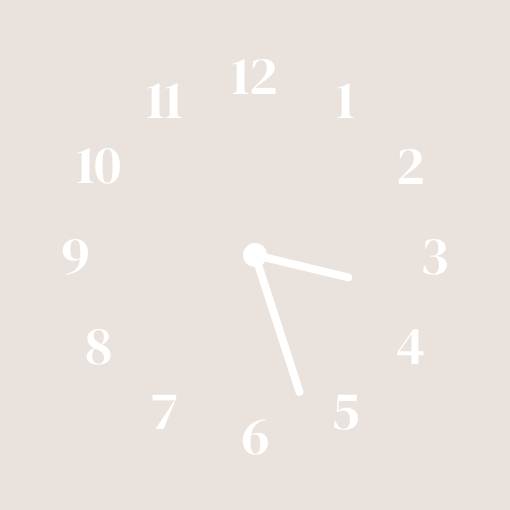Soft beige widgets Horloge Idées de widgets[ix9oygrg15MdCxyC59vj]