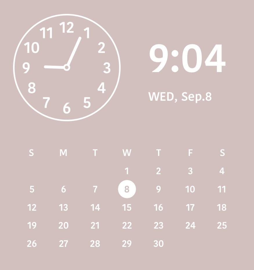 Neutral pink pop widget Clock Widget ideas[k3s6OxQB9N5ppcR4ECDd]