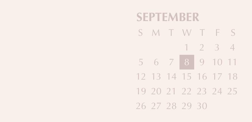 Neutral powder pink widget Calendar Idei de widgeturi[bE7XcnN2VoEE6PjW5831]