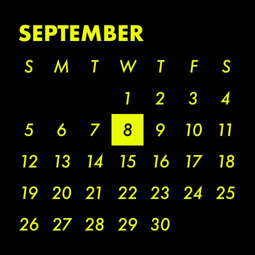 Yellow neon widget Kalenteri Widget-ideoita[ILKNsEG0JNwBjCq9jX3k]