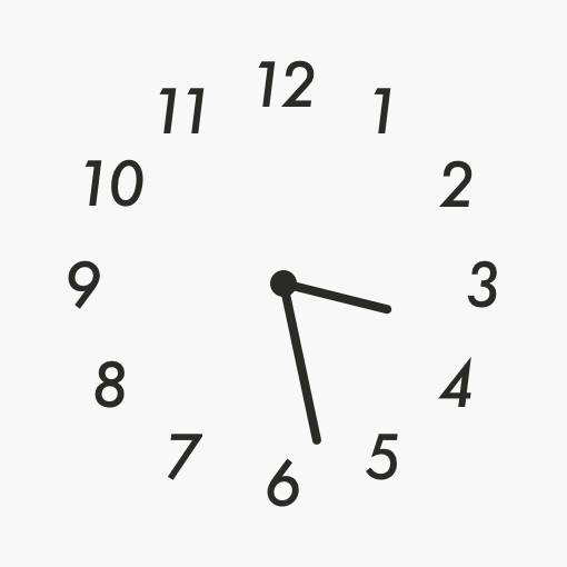 Gray cool widget ساعة أفكار القطعة[JHQ29qwGXE1eaZdnWr7W]