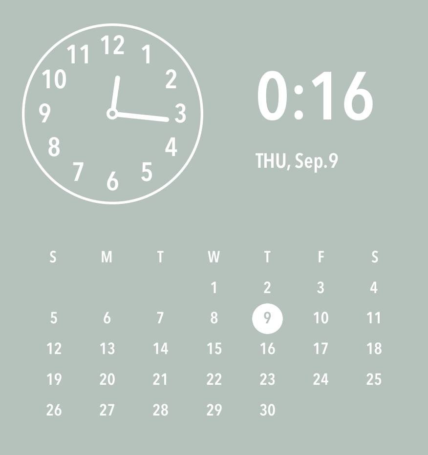 Neutral leaf widget Reloj Ideas de widgets[59STXOGdW30dAIZS8sNJ]