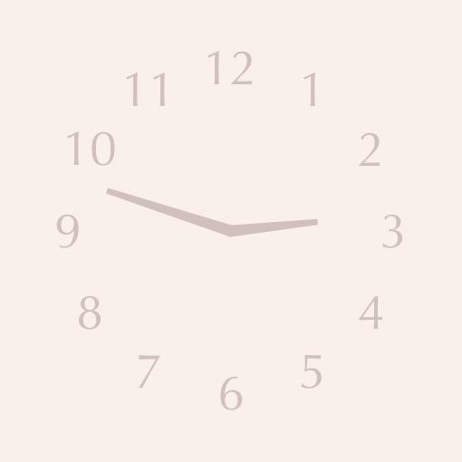 Neutral powder pink widget Horloge Idées de widgets[VNgZhNW7gLCinPkHJPSn]