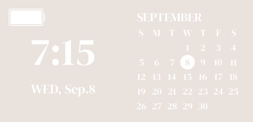 Soft beige widgets Календар Ідеї для віджетів[ebbuenbIBu0i0v9ppxaM]
