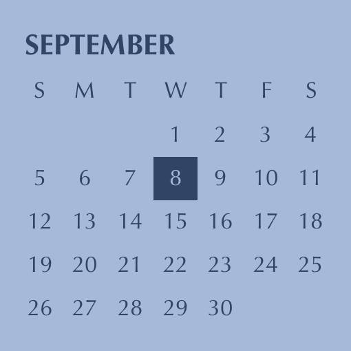 Sophisticated blue widgetカレンダーウィジェット[bpZfBjAj75Ap6mmKoRof]