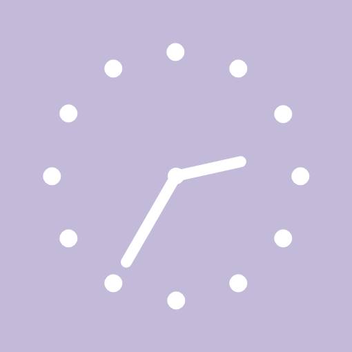 Soft purple widgets Uhr Widget-Ideen[J7OrOdQGc68XY51Ai17U]