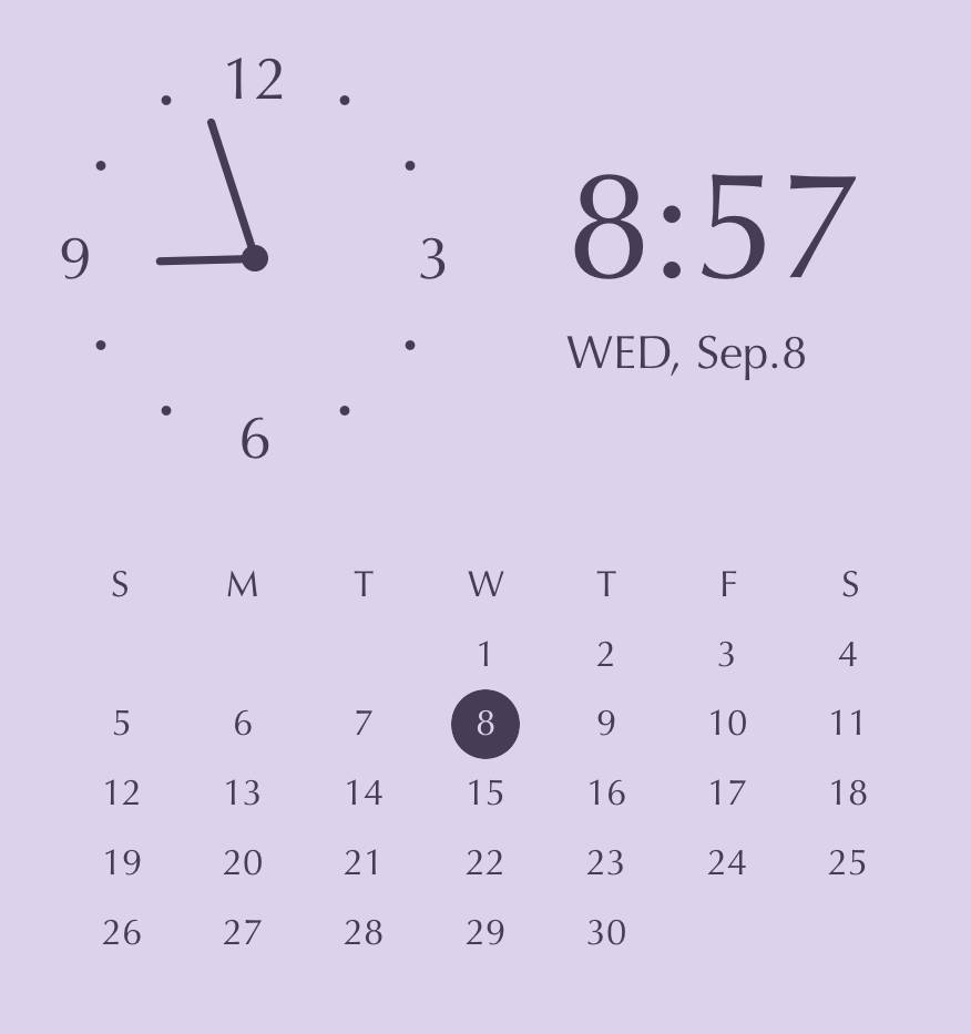Purple pastel widget Reloj Ideas de widgets[nWxftMrjnhpt5vDCo1a5]