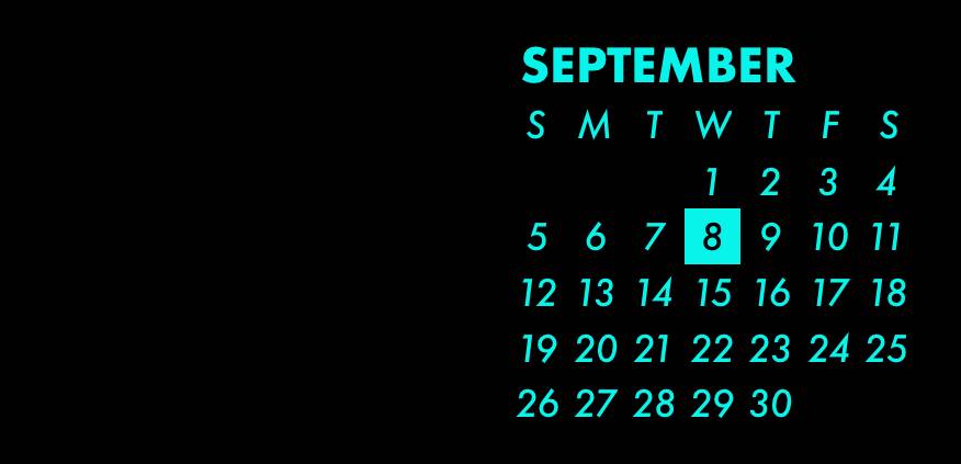 Blue neon widget Calendario Idee widget[C0Jh0q6yHBisNWG3lW3j]
