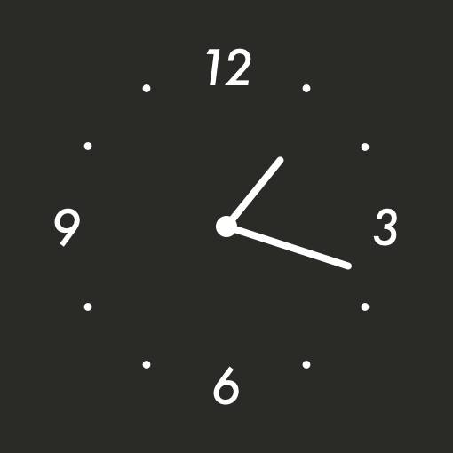 Cool black widget Часы Идеи виджетов[f8FIyGf9Bbd1fOWDR4sq]