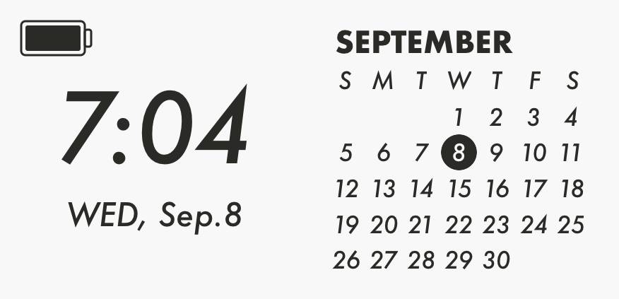 Gray cool widget Kalendář Nápady na widgety[jML50iPbmjxs56hYaodT]