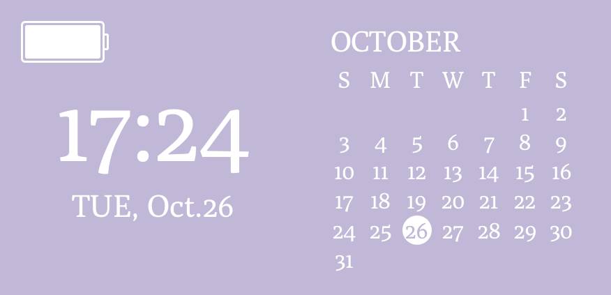 Soft purple widgetsカレンダーウィジェット[ry73sjBiJMnu0TfcoUgk]