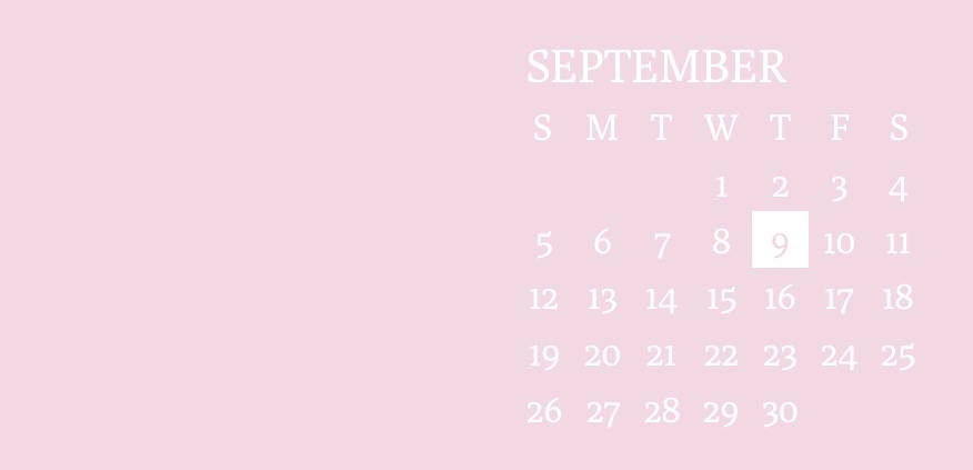 Powder pink widgets Kalendár Nápady na widgety[7APeSZ58rcHEiRuiLVJr]