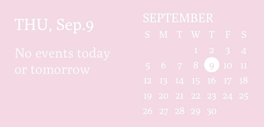 Powder pink widgets Kalender Ide widget[JNslac12394jvS8USuVN]