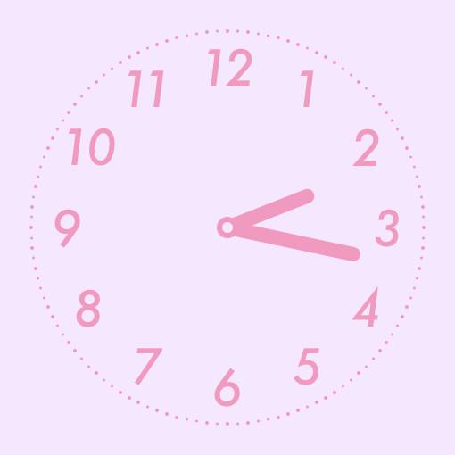 Purple pink widgets Horloge Idées de widgets[cV2uU3PeWdISkzQU3EZG]