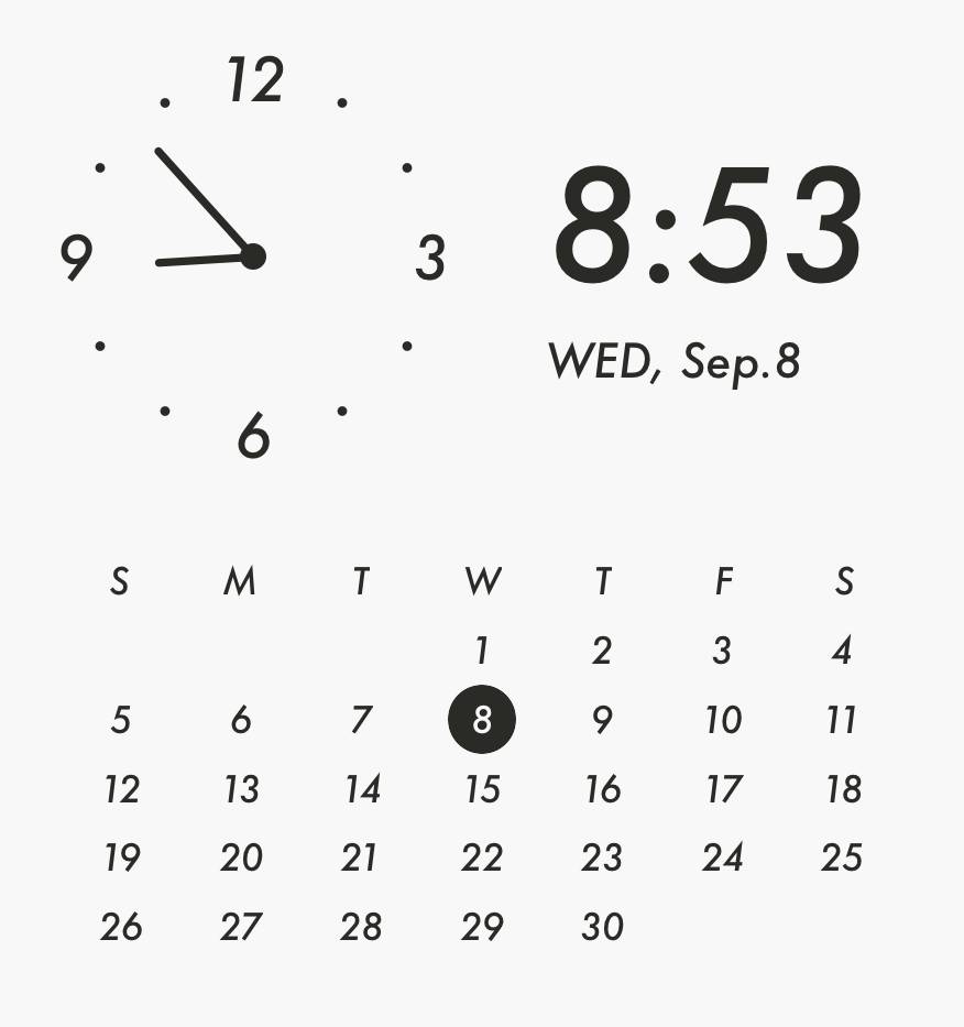 Gray cool widget Годинник Ідеї для віджетів[0pbXRPwVVDMv04NxGHo8]