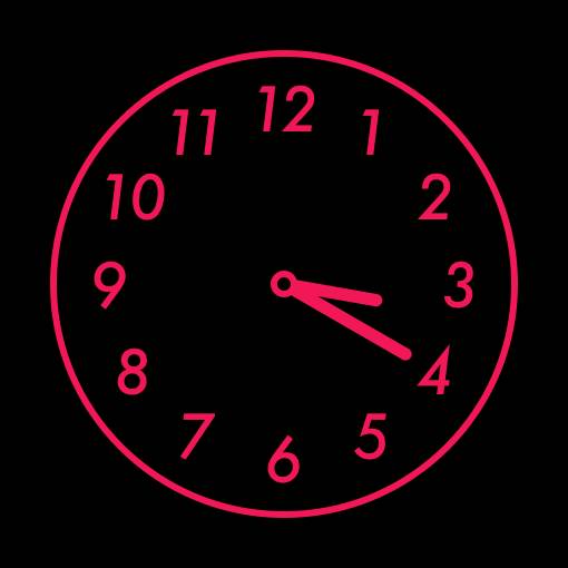 Pink neon widget Clock Widget ideas[sX2eyJMxMEW84vfHatFl]