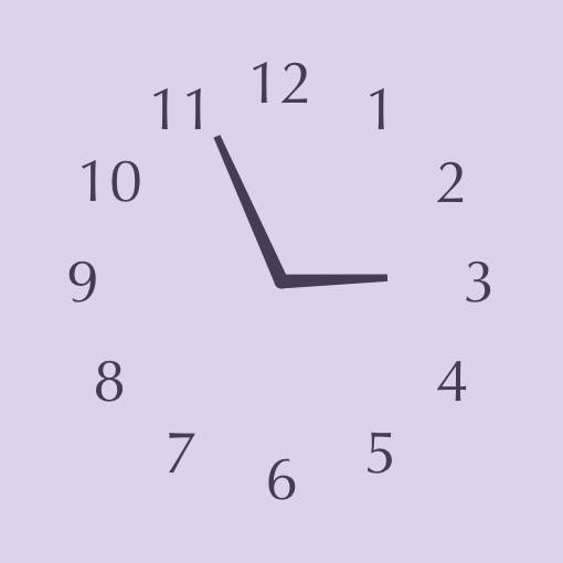 Purple pastel widget時計ウィジェット[xBVDP56wClGiZvQahFWV]
