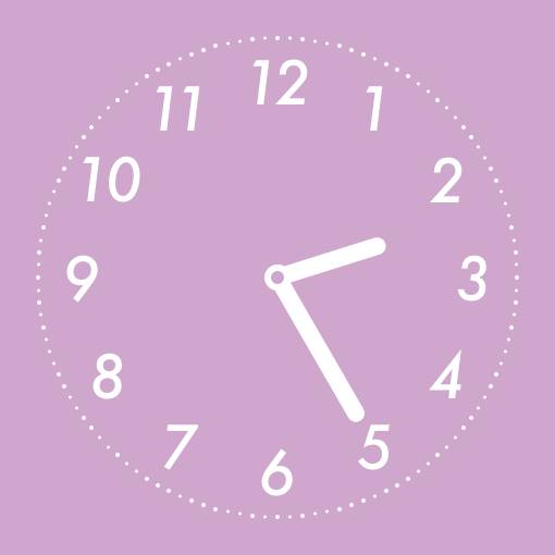 Purple pink street widget時計ウィジェット[kjhVZqbfGxfNRHuvaBvK]