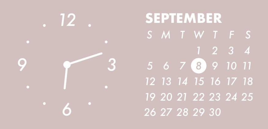 Simple pink widget Horloge Idées de widgets[qG9v8gMFraYK0M4OHjpO]