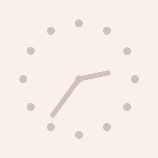 Neutral powder pink widget Часовник Идеи за джаджи[rlNmduC0w4flJ6G0Tqga]