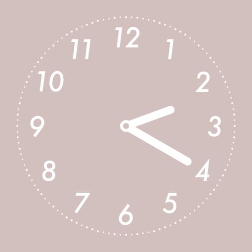 Simple pink widget時計ウィジェット[SEpEPGgE8Ygs7By9TPiu]