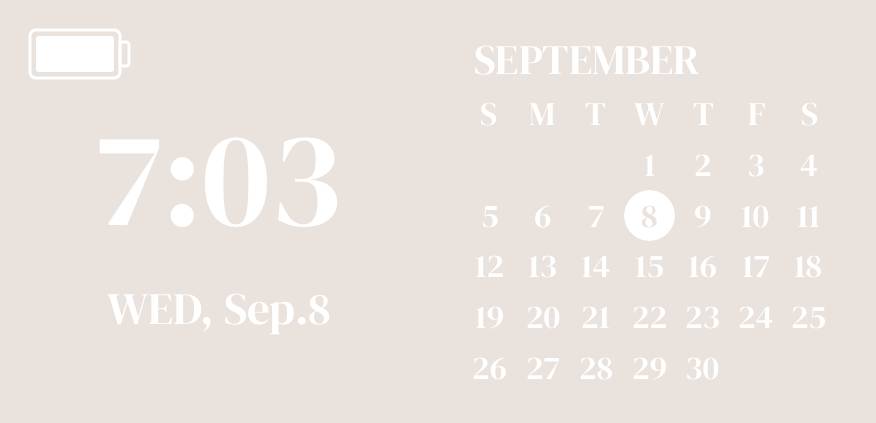 Soft beige widgets Calendar Idei de widgeturi[02lCJU7q1OHcx86JkXFo]