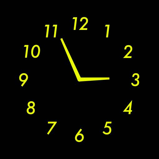 Yellow neon widget Cái đồng hồ ý tưởng widget[HxVTC2ErFa5L3hbKDoqx]