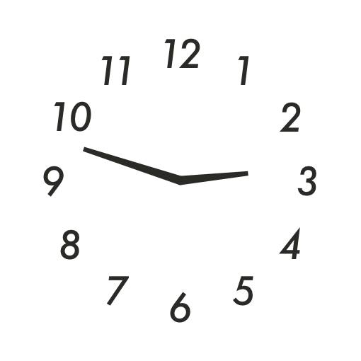 Cool white & black widget Reloj Ideas de widgets[xuhI5LeYe2OQv5oWVTnC]
