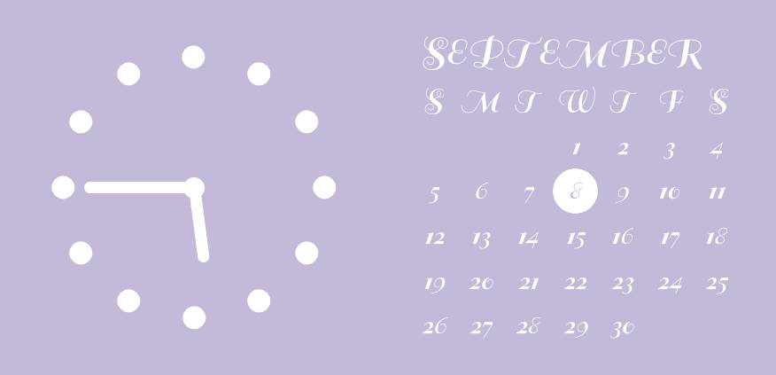 Soft purple widgets Часовник Идеи за джаджи[zbBm46lTnopetFR8ZkCK]