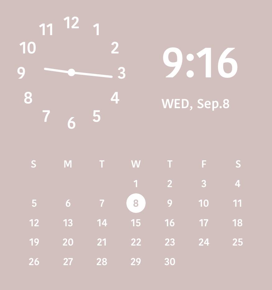 Neutral pink pop widget Horloge Idées de widgets[gNM7e3WeWcwRKqWhMaFK]