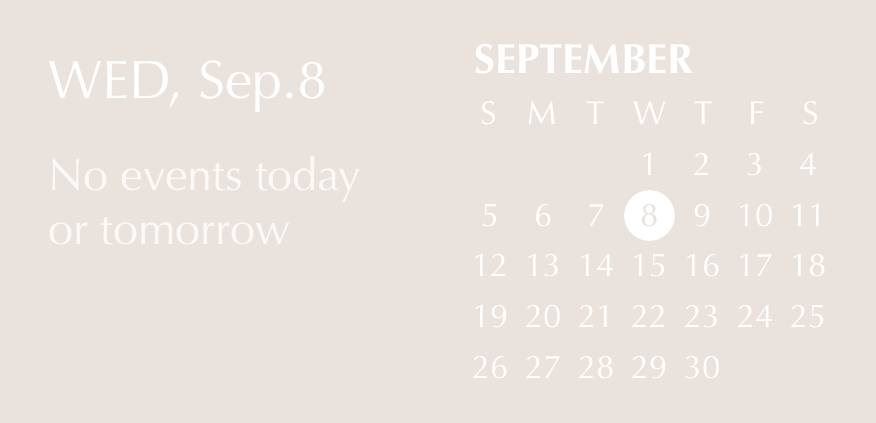 Soft beige simple widgets Calendario Idee widget[aqsnmLusUr7YNDDWudnt]