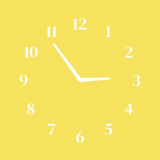 Yellow lemon widget Годинник Ідеї для віджетів[85Yypfrk4l70tUaW7Oz6]