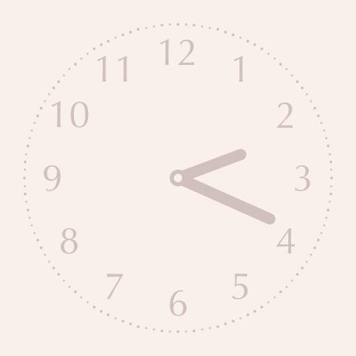Neutral powder pink widget Clock Widget ideas[JSUWGt7zydv61GO2F8eo]