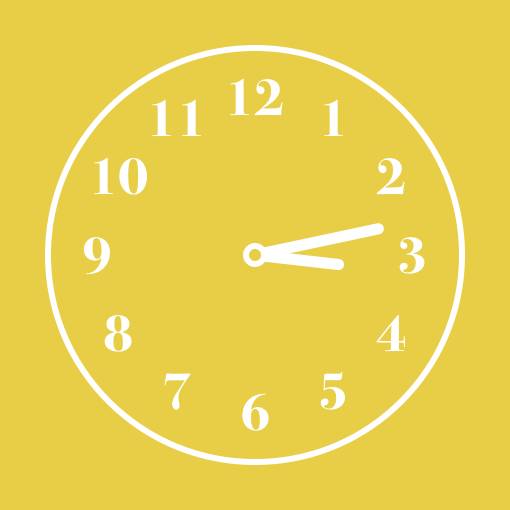 Autumn yellow widget นาฬิกา แนวคิดวิดเจ็ต[ETkvM2hGh7qdvB0hVkrf]