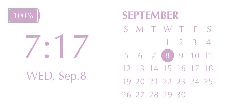 Purple pink elegant widget Calendario Idee widget[4b8cVK7aoic8NJFSCBUS]