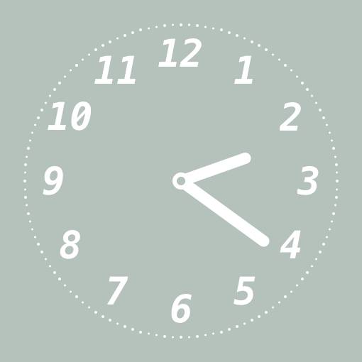Neutral leaf elegant widget ساعة أفكار القطعة[5qDQ6Pve39uEVrRtM9QP]