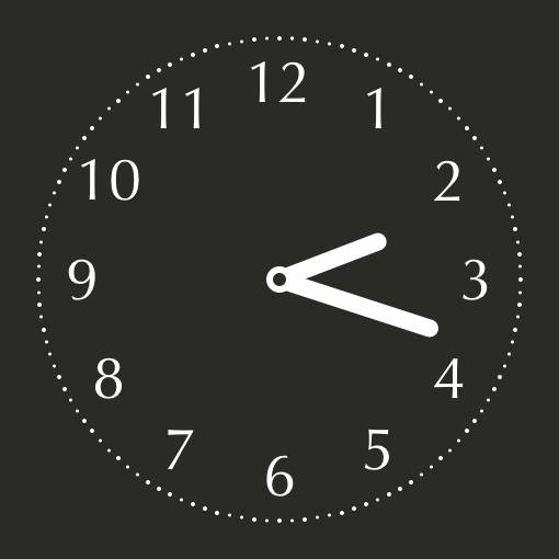 Sophisticated black widget Годинник Ідеї для віджетів[DkkgMApdnMjUf1L6wsAa]