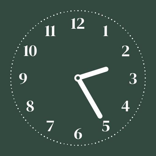 Christmas green widget ساعة أفكار القطعة[2GxarFqSMtG8zqlC9RD9]