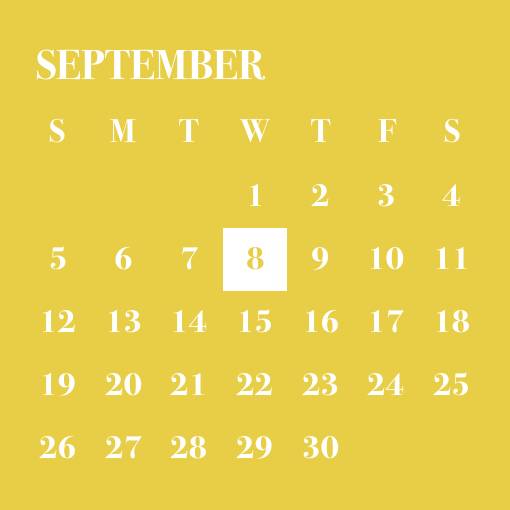 Autumn yellow widget Kalender Widget-Ideen[0ZF2i37t3EoeZsblD3zH]