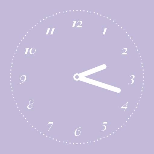 Soft purple widgets Cái đồng hồ ý tưởng widget[UN2G0NoA1s0HGHRKvLCI]