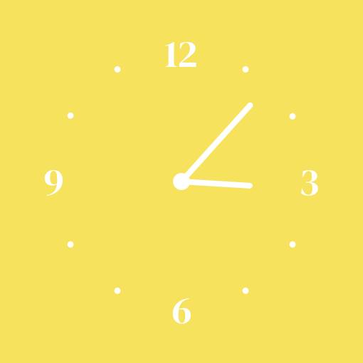 Yellow lemon widget Годинник Ідеї для віджетів[v8OY02bK1qpUIHyCgvj6]