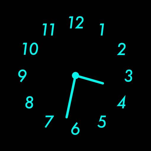 Blue neon widget Clock Widget ideas[XoP1mGEI56xSzVjfyGj0]
