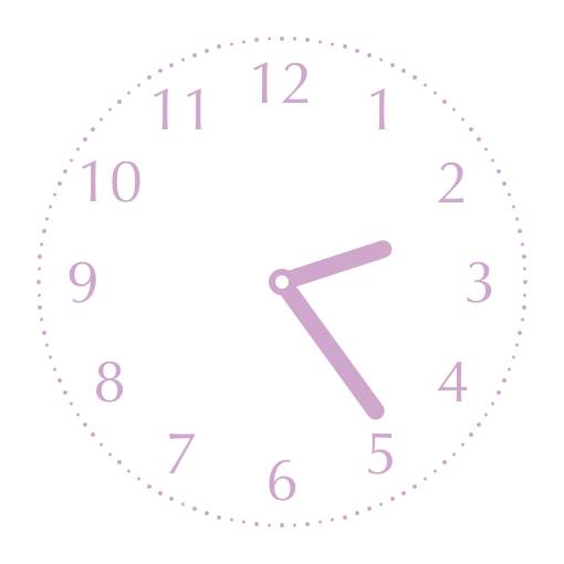 Purple pink elegant widget Horloge Idées de widgets[BxPVjRl22KrC29is6cRq]