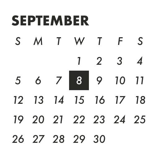 Cool white & black widget Kalendarz Pomysły na widżety[dLo6ZnOOgEQhORoQ91Jv]