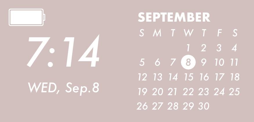 Simple pink widget Calendar Widget ideas[j9mlACad11XPpySmBzWE]